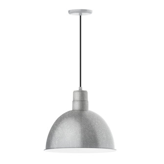 Deep Bowl One Light Pendant in Painted Galvanized (518|PEB11749)