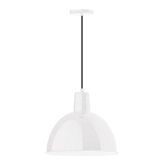 Deep Bowl One Light Pendant in White (518|PEB11744)