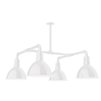 Deep Bowl Four Light Pendant in White (518|MSP11544T48)