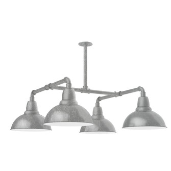 Cafe Four Light Pendant in Painted Galvanized (518|MSP10649)