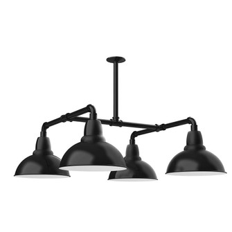 Cafe Four Light Pendant in Black (518|MSP10641T48W12)