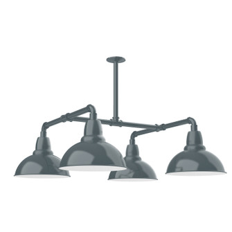 Cafe Four Light Pendant in Slate Gray (518|MSP10640T48)