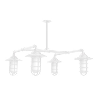 Vaportite Four Light Pendant in White (518|MSP05244T30)