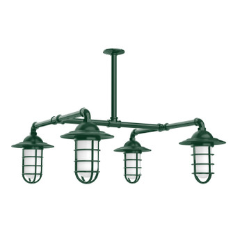 Vaportite Four Light Pendant in Forest Green (518|MSP05242T36)