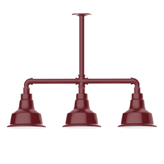 Warehouse Three Light Pendant in Architectural Bronze (518|MSK18051T48G05)