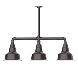Warehouse Three Light Pendant in Architectural Bronze (518|MSK18051T48)