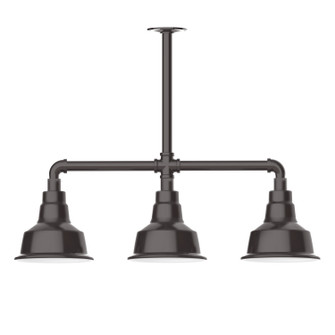 Warehouse Three Light Pendant in Architectural Bronze (518|MSK18051T36)