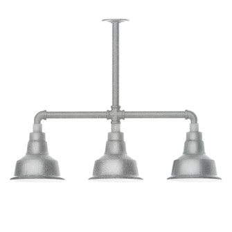 Warehouse Three Light Pendant in Painted Galvanized (518|MSK18049T24)