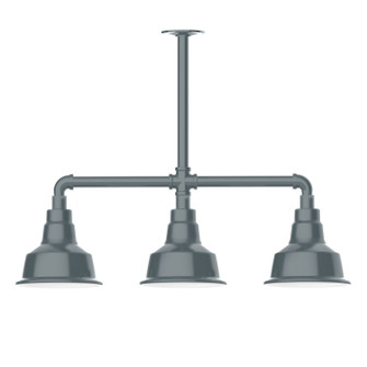 Warehouse Three Light Pendant in Slate Gray (518|MSK18040T30)