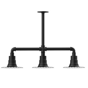 Radial Three Light Pendant in Black (518|MSK15741G05)