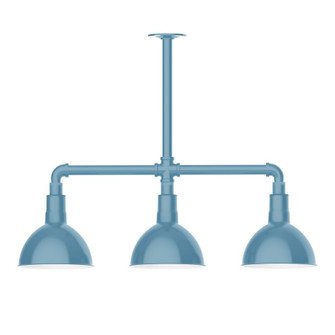 Deep Bowl Three Light Pendant in Light Blue (518|MSK11454T24G05)