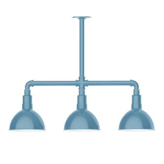 Deep Bowl Three Light Pendant in Light Blue (518|MSK11454T24)