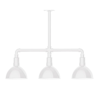 Deep Bowl Three Light Pendant in White (518|MSK11444T24)