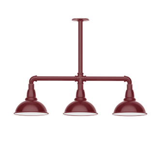 Cafe Three Light Pendant in Barn Red (518|MSK10555T30W08)