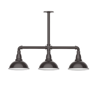 Cafe Three Light Pendant in Architectural Bronze (518|MSK10551T30)