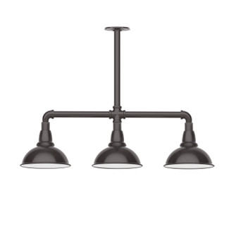 Cafe Three Light Pendant in Architectural Bronze (518|MSK10551)