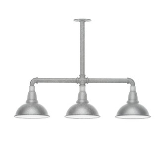 Cafe Three Light Pendant in Painted Galvanized (518|MSK10549T30)