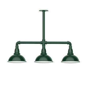 Cafe Three Light Pendant in Forest Green (518|MSK10542T48)