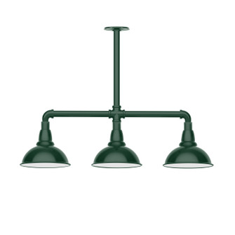 Cafe Three Light Pendant in Forest Green (518|MSK10542)