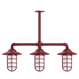 Vaportite Three Light Pendant in Barn Red (518|MSK05255T36)