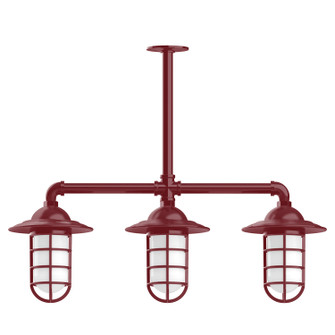 Vaportite Three Light Pendant in Barn Red (518|MSK05255)