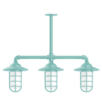 Vaportite Three Light Pendant in Sea Green (518|MSK05248T48) Vaportite Three Light Pendant in Sea Green (518|MSK05248T48)