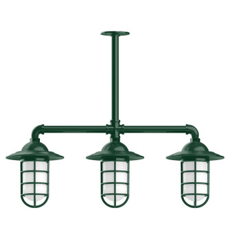 Vaportite Three Light Pendant in Forest Green (518|MSK05242T24)