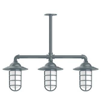 Vaportite Three Light Pendant in Slate Gray (518|MSK05240T48)