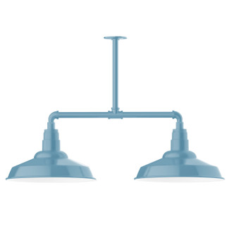 Warehouse Two Light Pendant in Light Blue (518|MSD18454)
