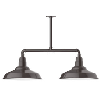 Warehouse Two Light Pendant in Architectural Bronze (518|MSD18451T48)