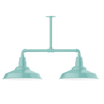 Warehouse Two Light Pendant in Sea Green (518|MSD18448T24)