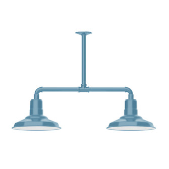 Warehouse Two Light Pendant in Light Blue (518|MSD18254)