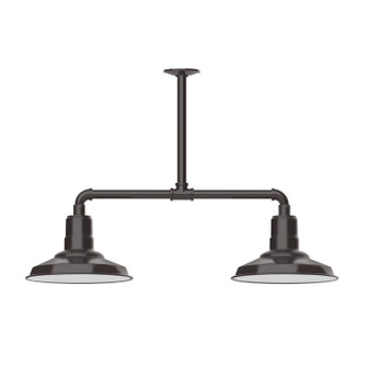 Warehouse Two Light Pendant in Architectural Bronze (518|MSD18251T24)