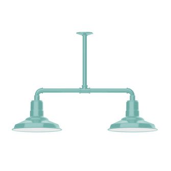 Warehouse Two Light Pendant in Sea Green (518|MSD18248T48)