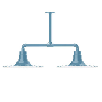 Radial Two Light Pendant in Light Blue (518|MSD15954T36G05)