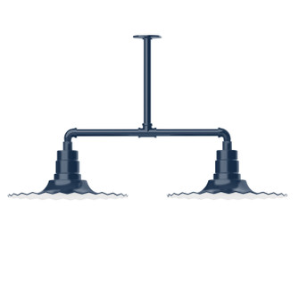 Radial Two Light Pendant in Navy (518|MSD15950)