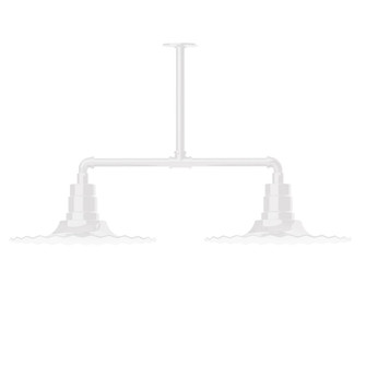 Radial Two Light Pendant in White (518|MSD15944T30G05)