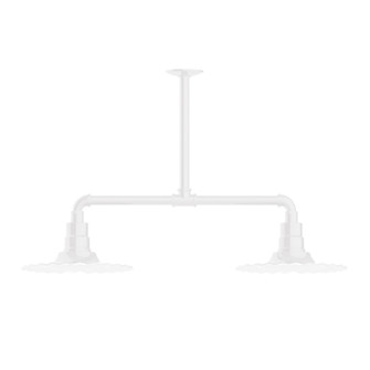 Radial Two Light Pendant in White (518|MSD15844T24)