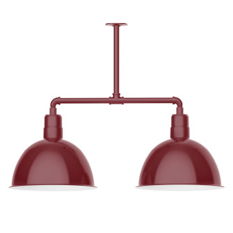 Deep Bowl Two Light Pendant in Barn Red (518|MSD11755T48)