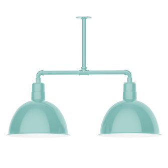Deep Bowl Two Light Pendant in Sea Green (518|MSD11748T48G05)