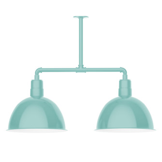 Deep Bowl Two Light Pendant in Sea Green (518|MSD11748)