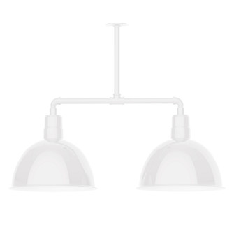 Deep Bowl Two Light Pendant in White (518|MSD11744T36)