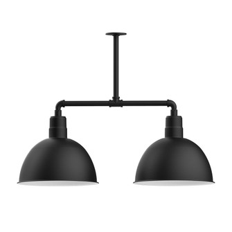 Deep Bowl Two Light Pendant in Black (518|MSD11741G05)