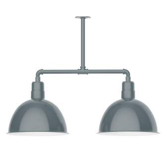 Deep Bowl Two Light Pendant in Slate Gray (518|MSD11740)
