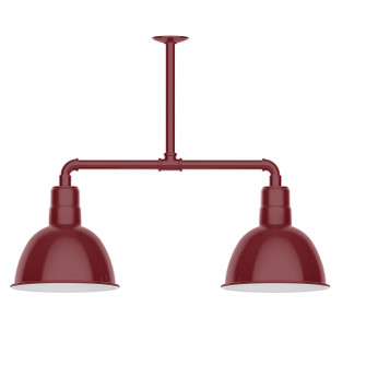 Deep Bowl Two Light Pendant in Barn Red (518|MSD11655W12)