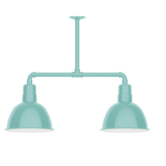 Deep Bowl Two Light Pendant in Sea Green (518|MSD11648T48)