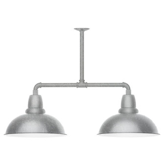 Cafe Two Light Pendant in Painted Galvanized (518|MSD10849T48G05)
