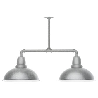 Cafe Two Light Pendant in Painted Galvanized (518|MSD10849)