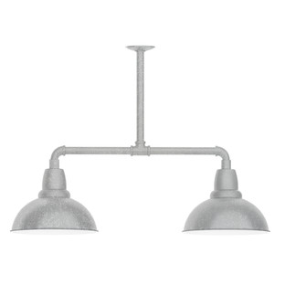 Cafe Two Light Pendant in Painted Galvanized (518|MSD10649T48)