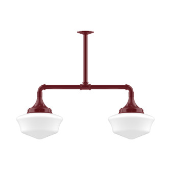Schoolhouse Two Light Pendant in Barn Red (518|MSD02155T48)